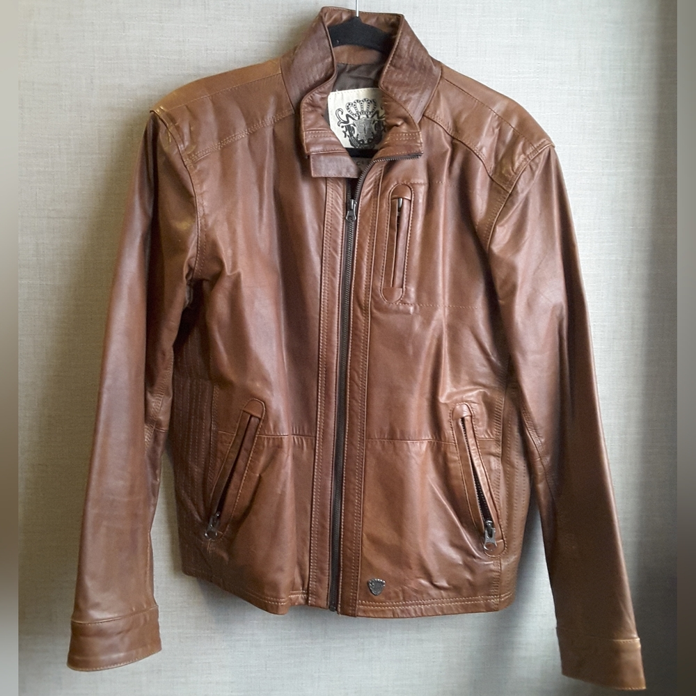 Premium Brown Authentic Leather Jacket - image 1